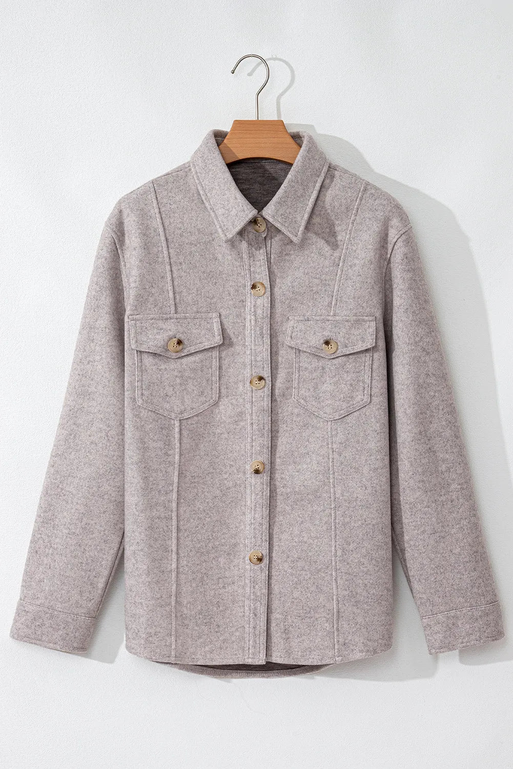 Brandy Buttoned Shacket