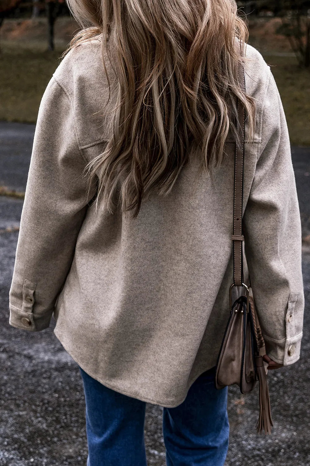 Brandy Buttoned Shacket