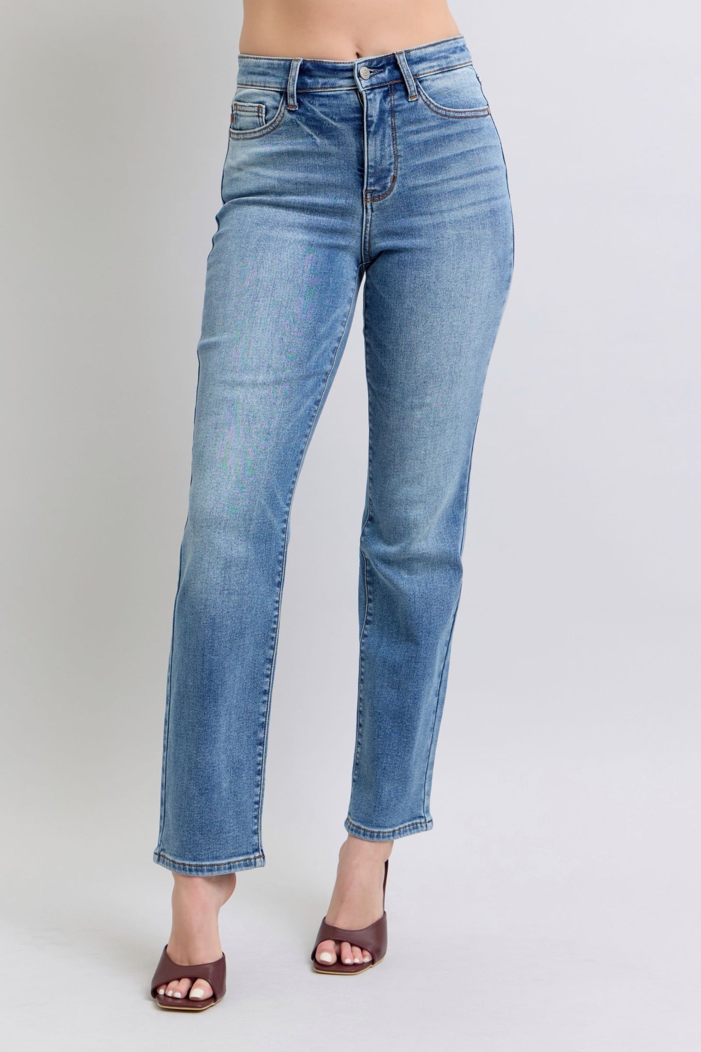 Judy Blue Anna Vintage Wash Straight Jeans