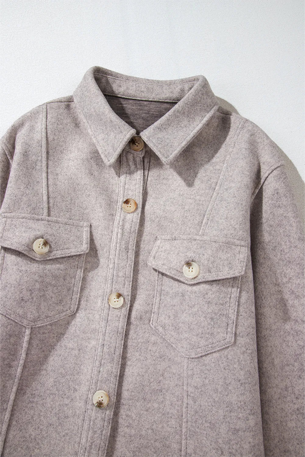 Brandy Buttoned Shacket