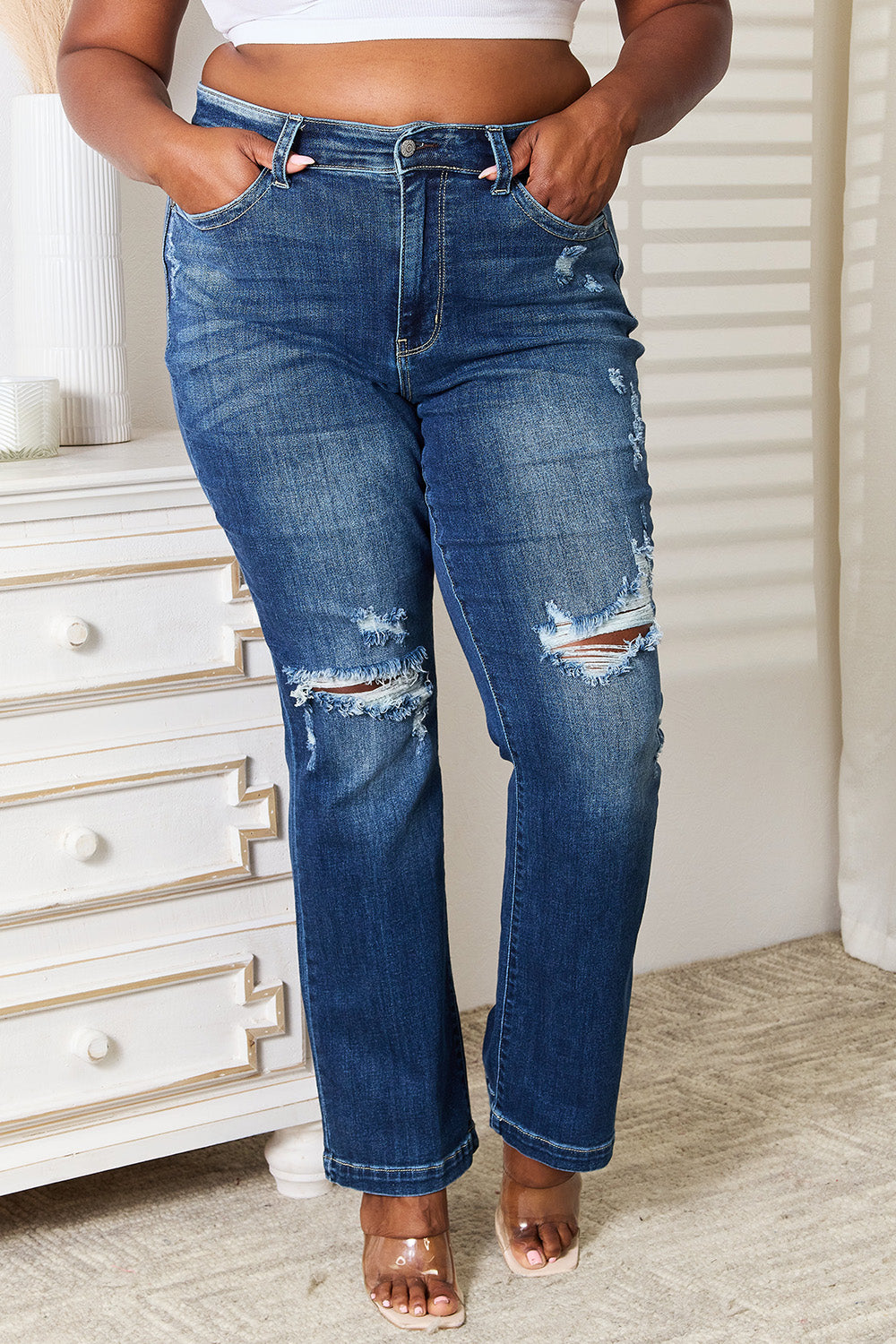 Judy Blue Marla Mid Rise Bootcut Jeans