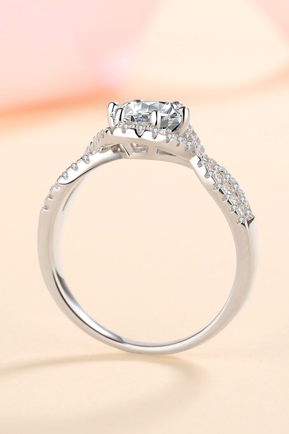 Joyful Occasion 925 Sterling Silver Moissanite Ring