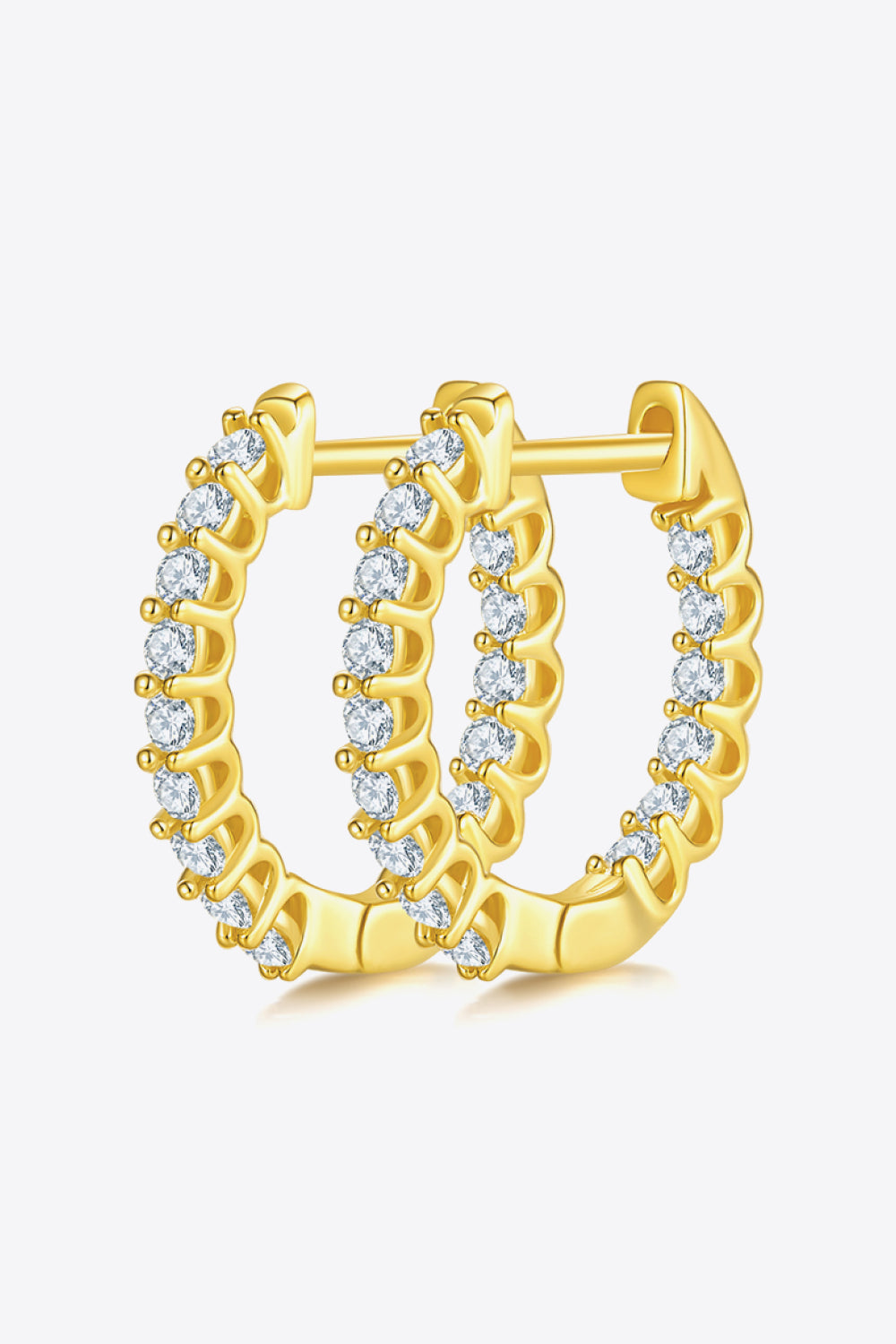 Moissanite Huggie Earrings (3 Colors)