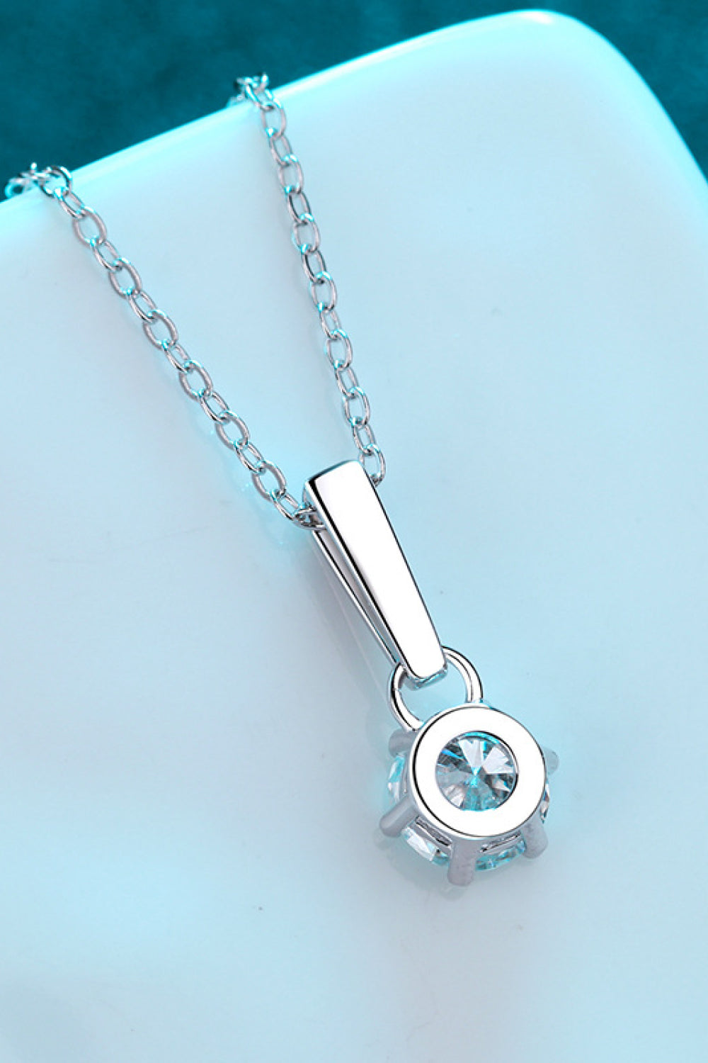 1 Carat Moissanite Chain-Link Necklace