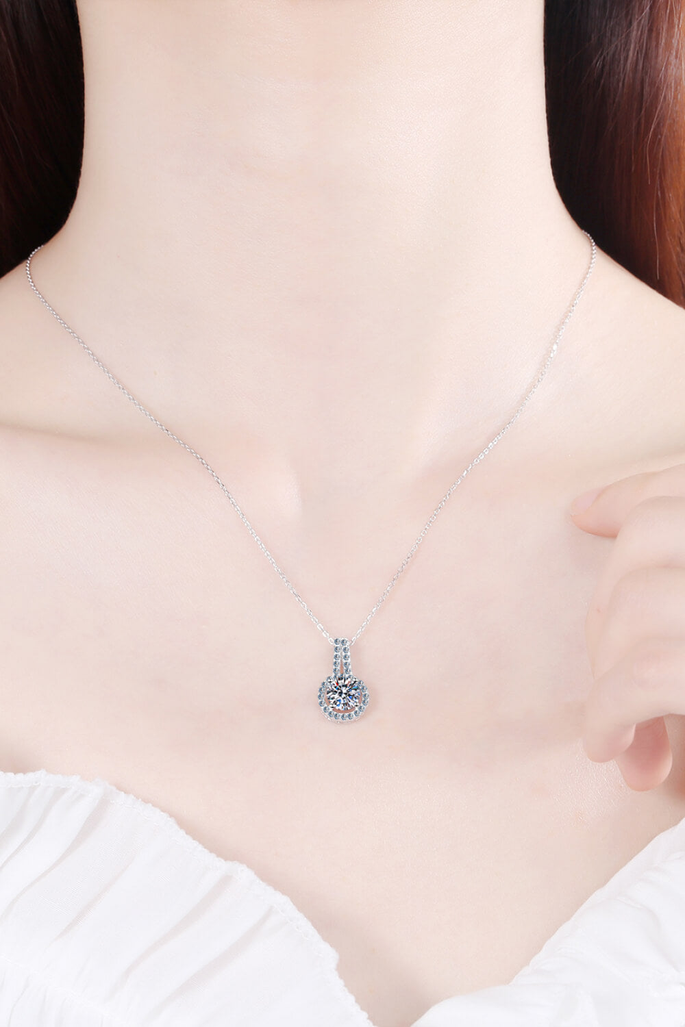Moissanite Pendant Necklace