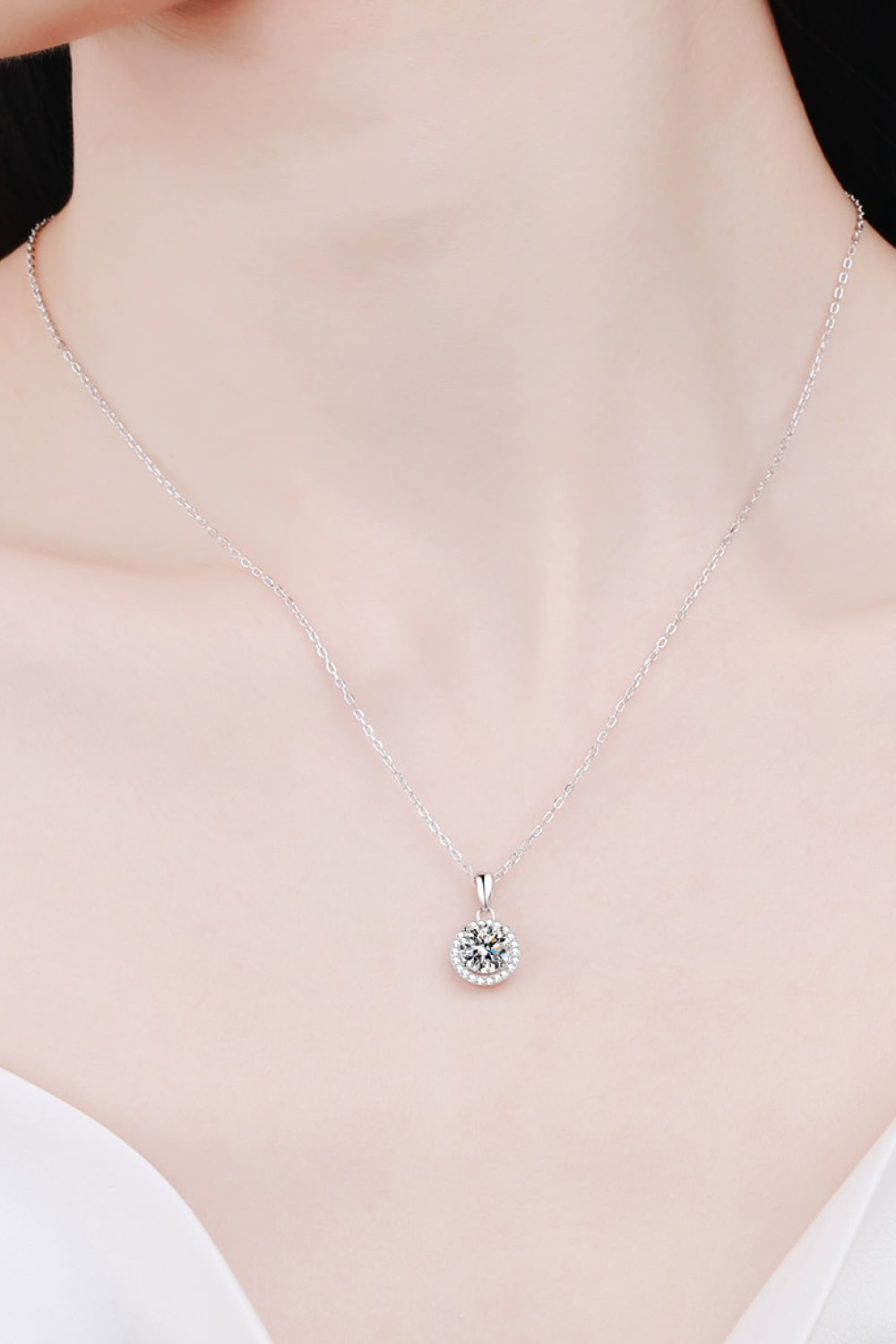 Charmer 1 Carat Moissanite Pendant Necklace