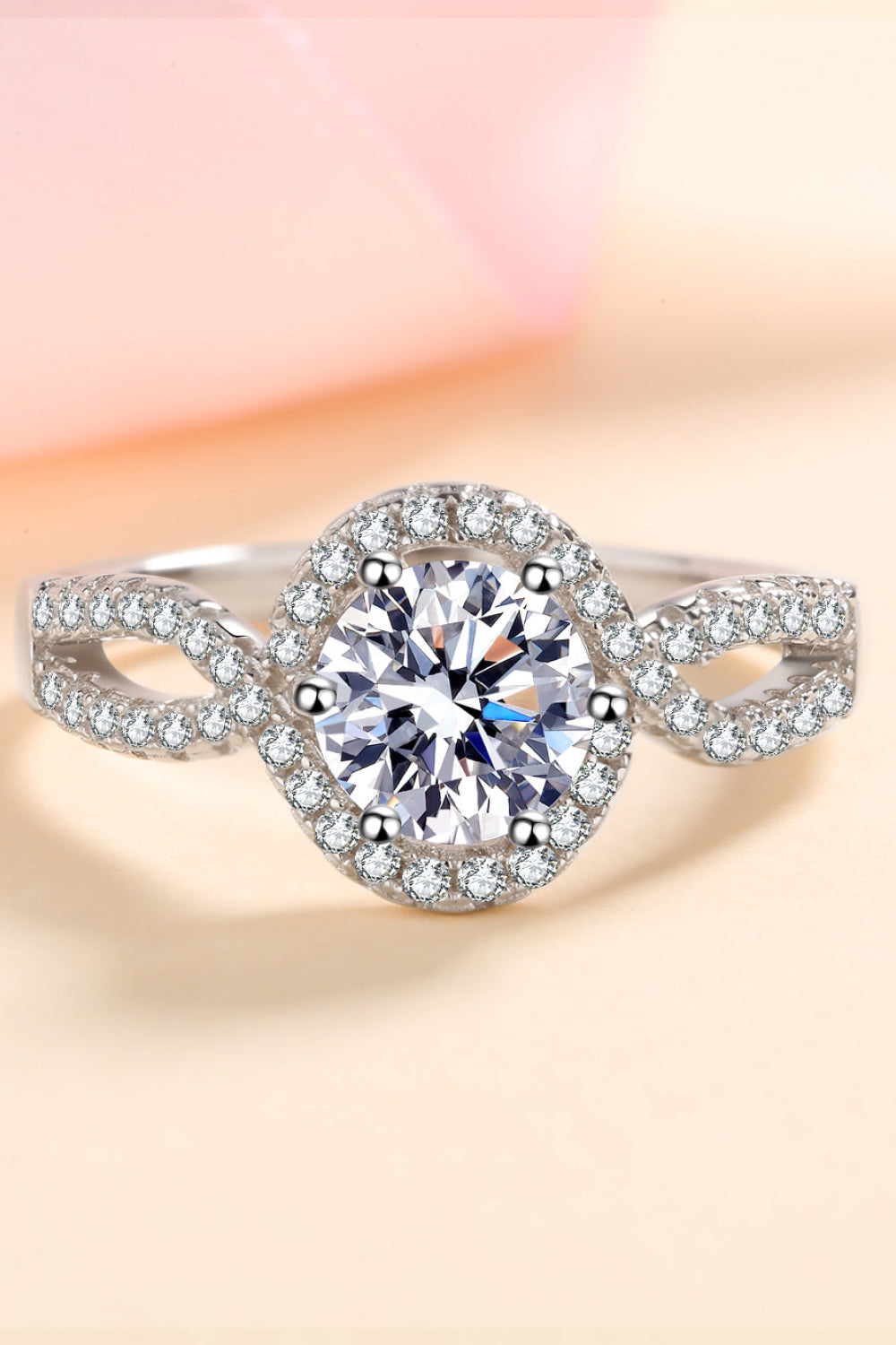Joyful Occasion 925 Sterling Silver Moissanite Ring