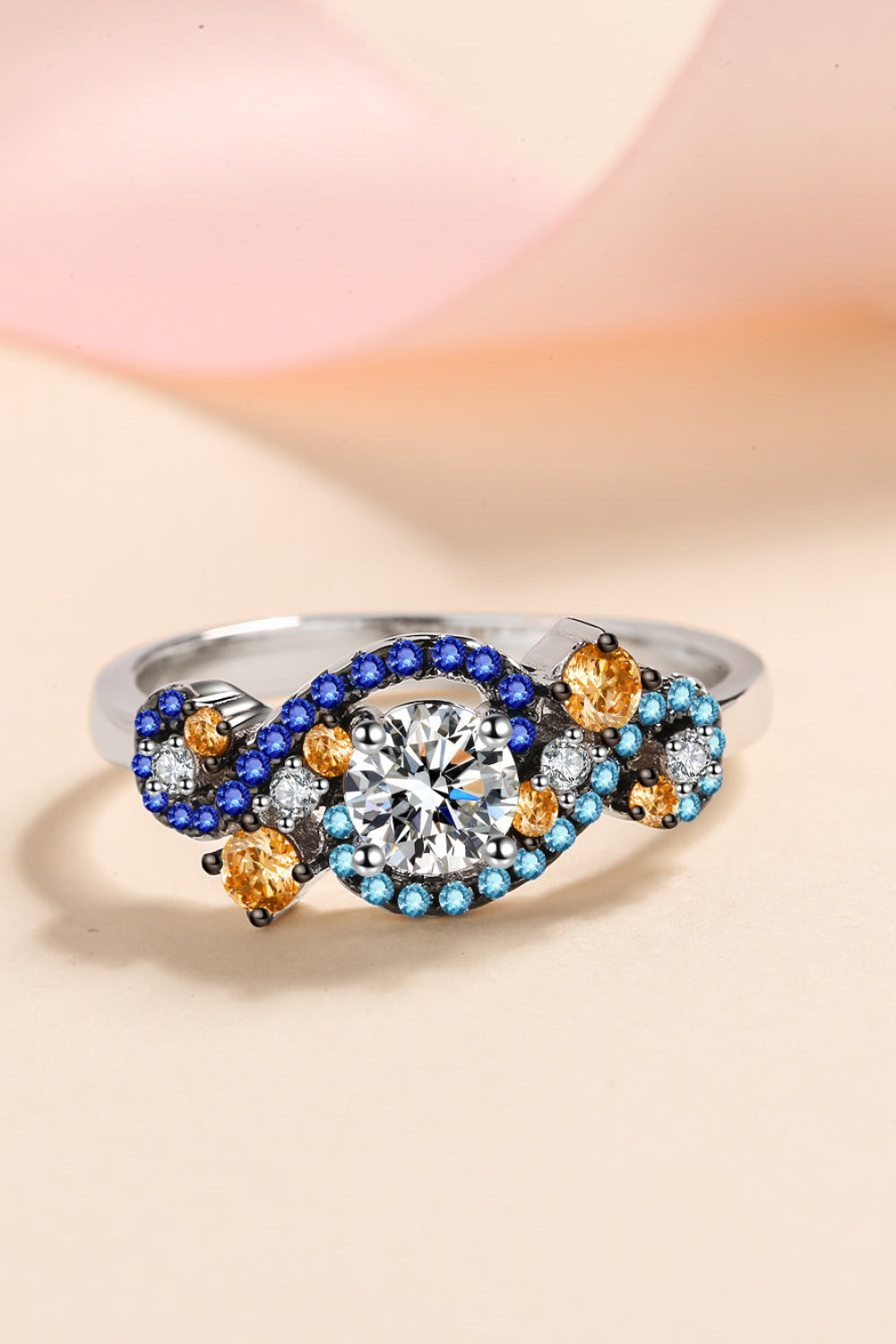 .5 Carat Moissanite Contrast Ring