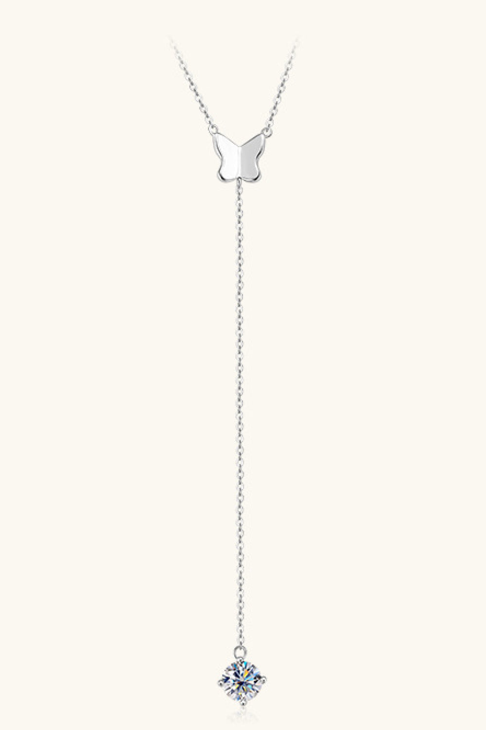 1 Carat Moissanite Drop Necklace