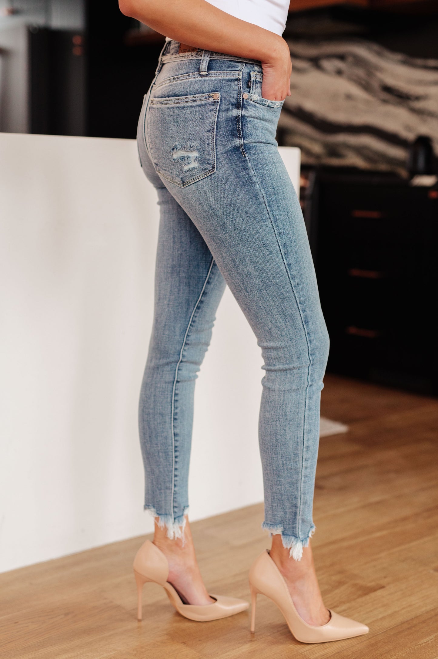 Judy Blue Sherry Mid Rise Skinny Jeans