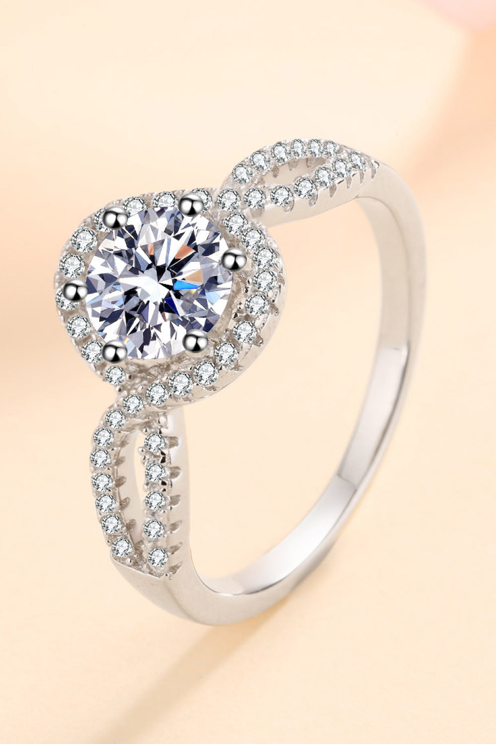 Joyful Occasion 925 Sterling Silver Moissanite Ring