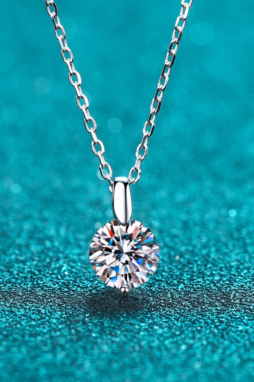 2 Carat Moissanite Pendant Necklace