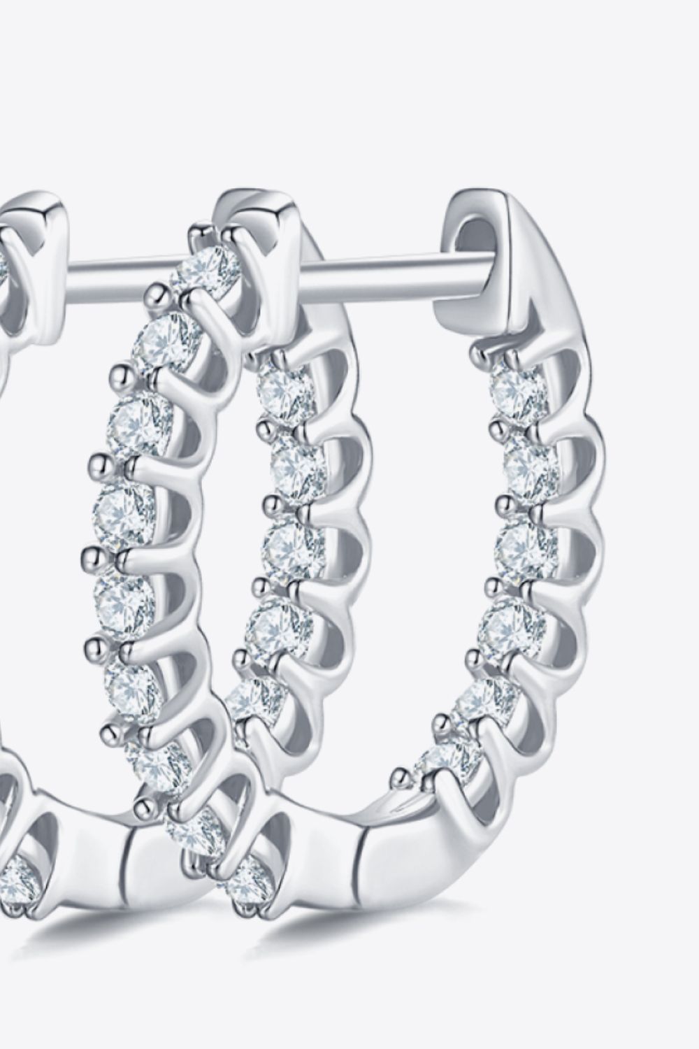Moissanite Huggie Earrings (3 Colors)