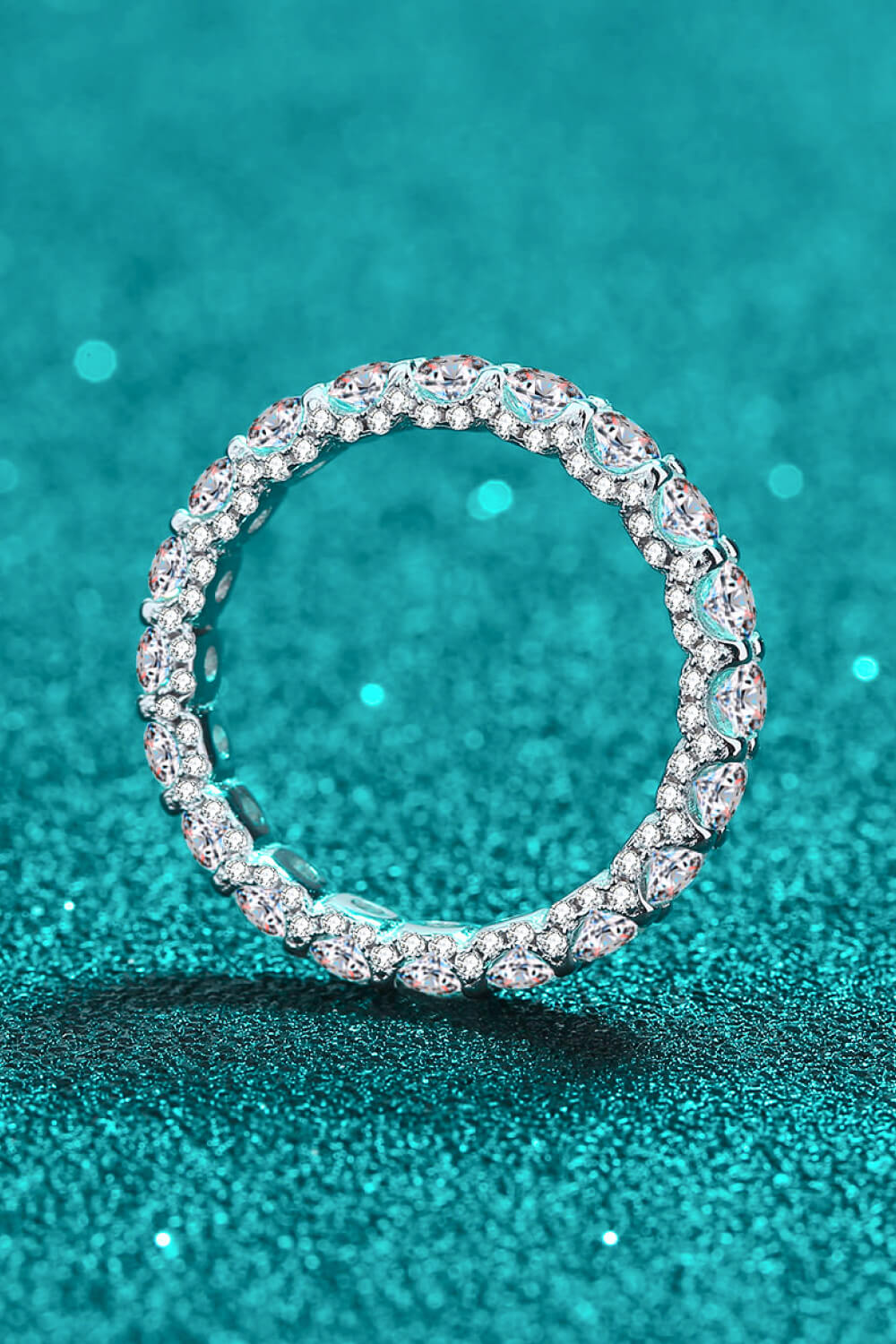 Charmed Moissanite Band Ring