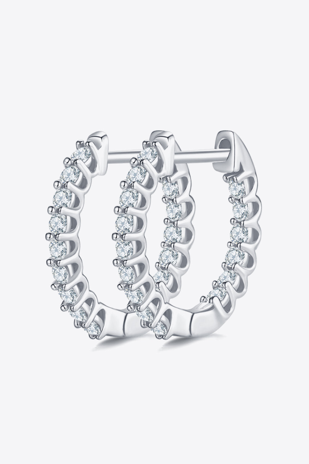 Moissanite Huggie Earrings (3 Colors)