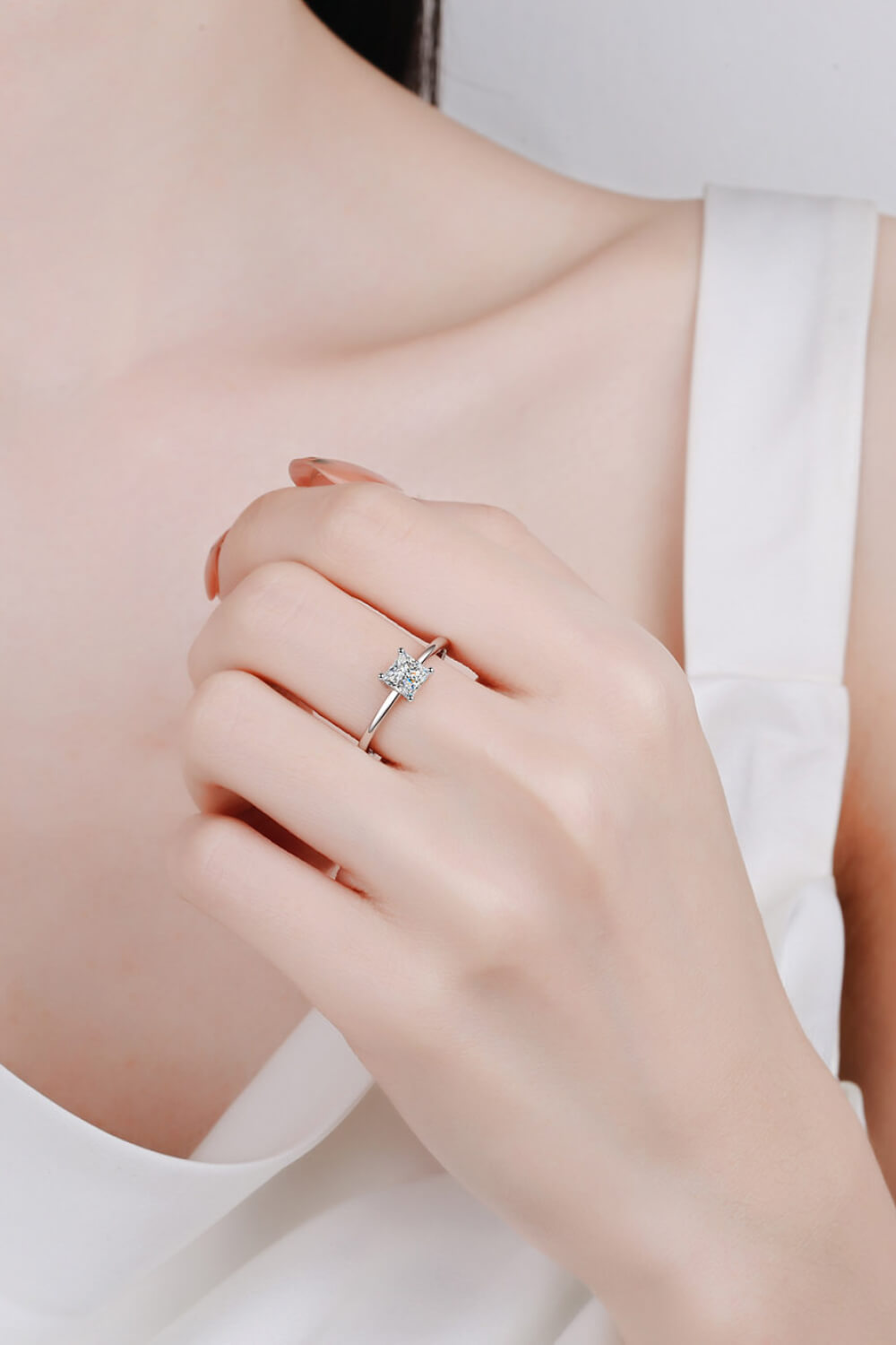 .6 Carat Moissanite Solitaire Ring