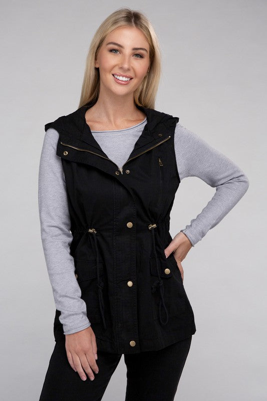 Military Hoodie Vest (3 Colors)