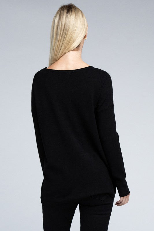 Viscose Front Pocket Sweater (5 Colors)