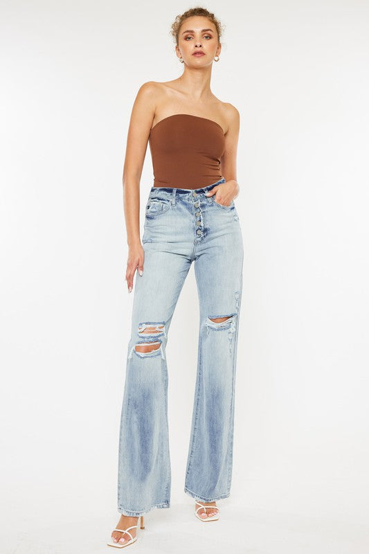 Kancan Ultra High Rise 90's Flare Jeans