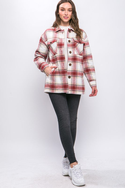 Jimmie Sherpa Lined Plaid Shacket