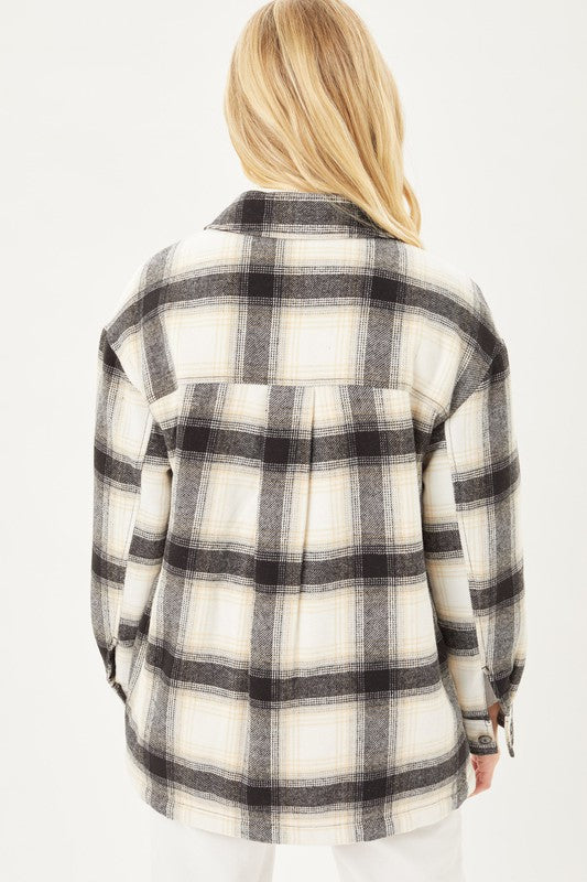 Jimmie Sherpa Lined Plaid Shacket