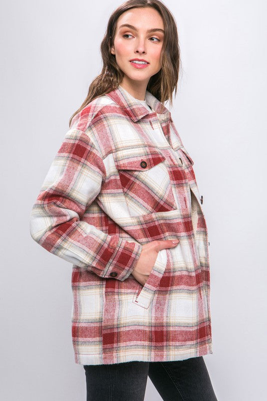 Jimmie Sherpa Lined Plaid Shacket