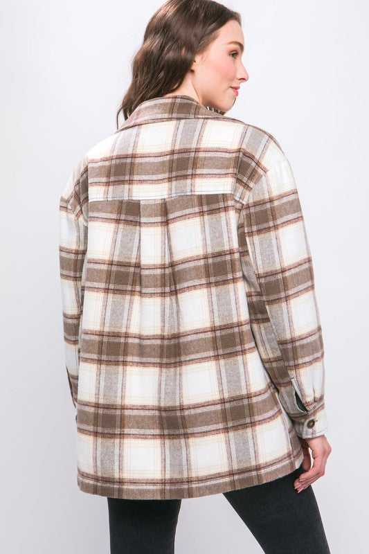 Jimmie Sherpa Lined Plaid Shacket