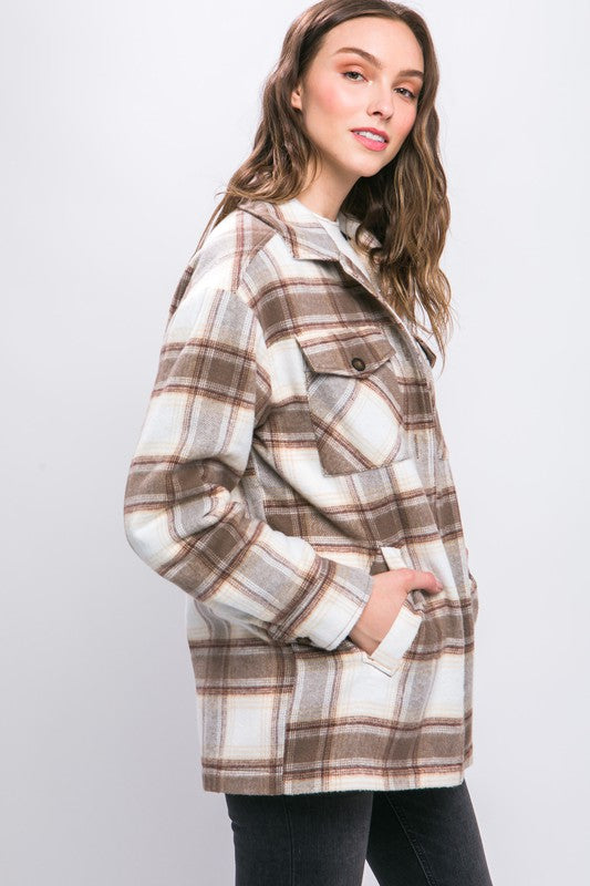 Jimmie Sherpa Lined Plaid Shacket