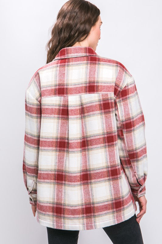 Jimmie Sherpa Lined Plaid Shacket