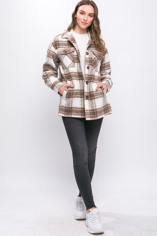 Jimmie Sherpa Lined Plaid Shacket