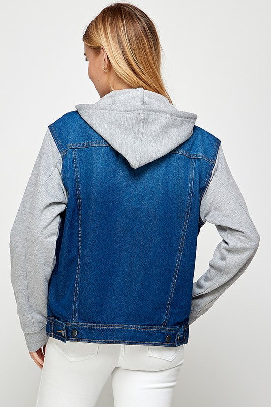 Hannah Hooded Denim Jacket (4 Colors)