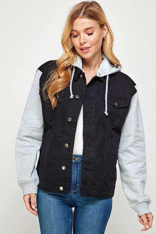 Hannah Hooded Denim Jacket (4 Colors)