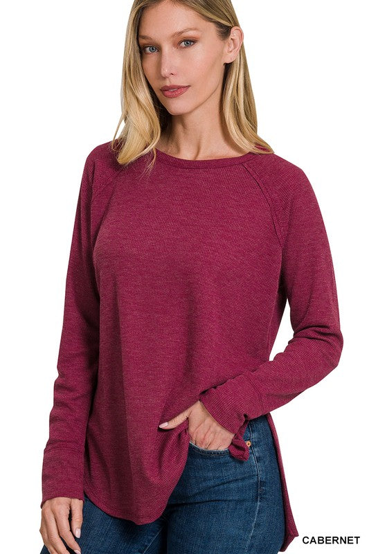 Brooke Waffle Knit Top