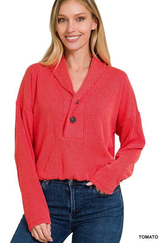 Donna Textured Pullover