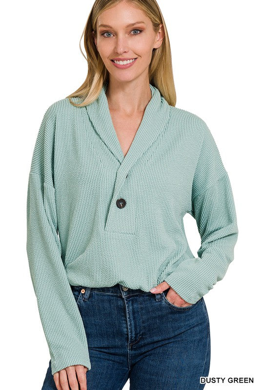 Donna Textured Pullover