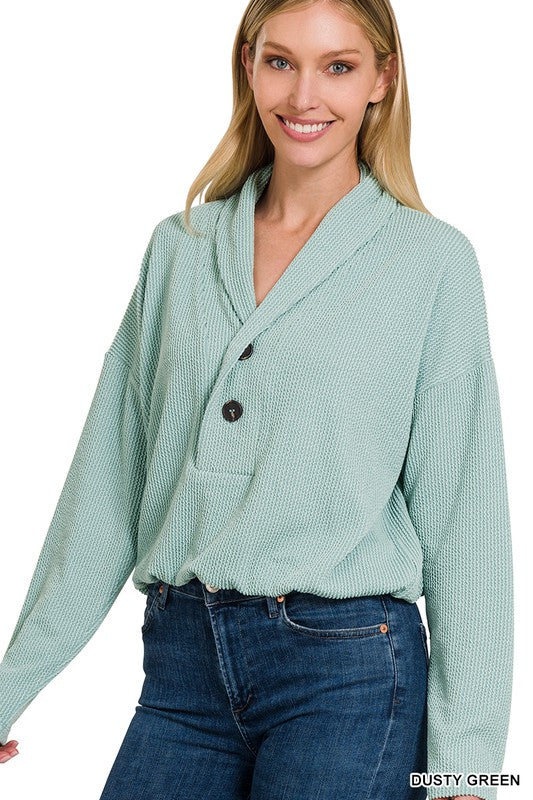 Donna Textured Pullover