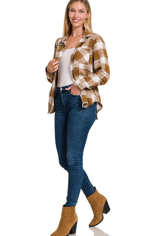 Andrea Plaid Flannel(6 Colors)