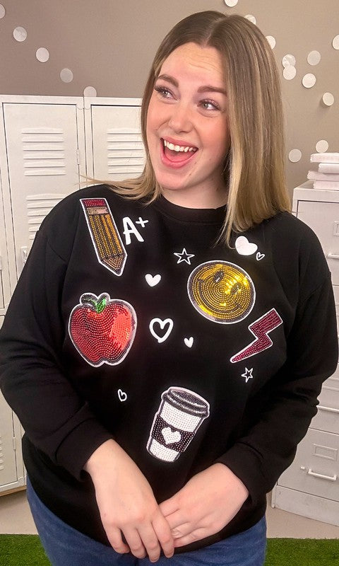 Teacher Sparkle Sweatshirt