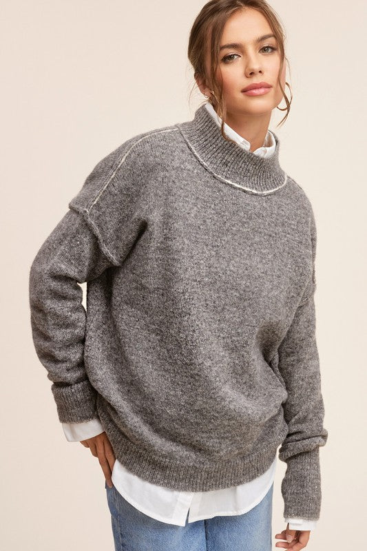 Ella Exposed Seam Sweater (3 Colors)