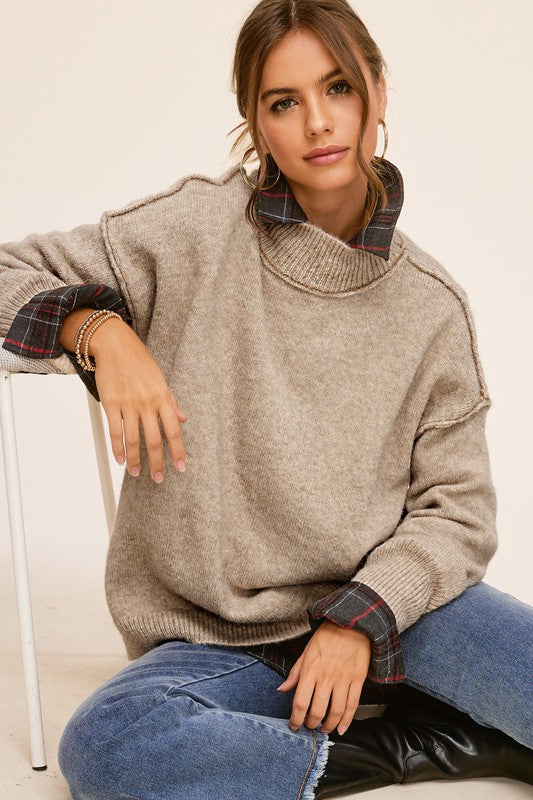 Ella Exposed Seam Sweater (3 Colors)