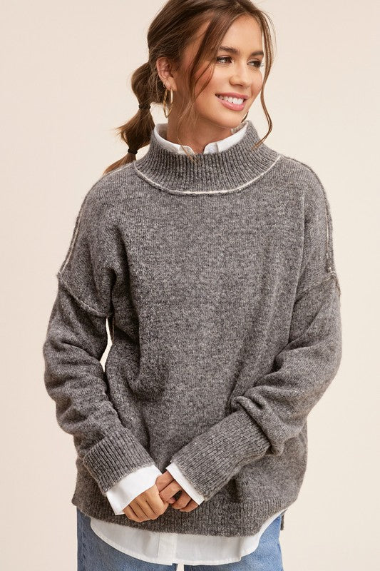 Ella Exposed Seam Sweater (3 Colors)