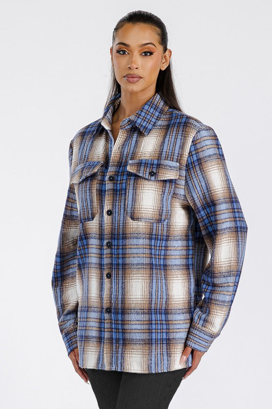 Harley Oversized Soft Flannel Shacket