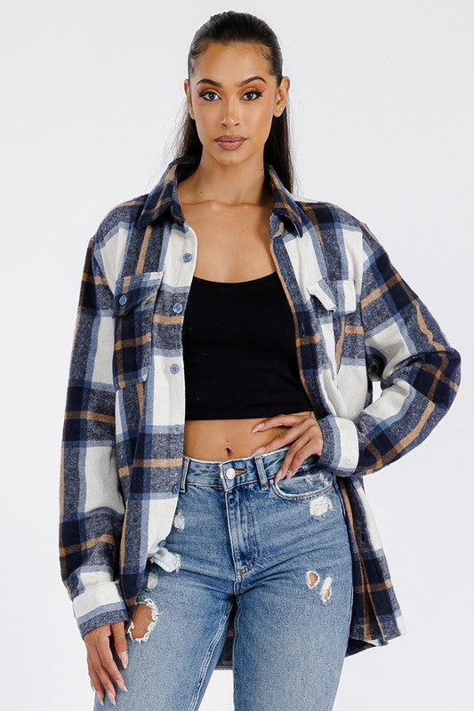 Harley Oversized Soft Flannel Shacket