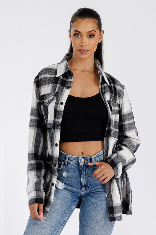 Harley Oversized Soft Flannel Shacket