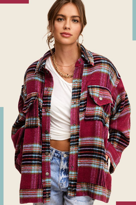 Hailee Plaid Shacket