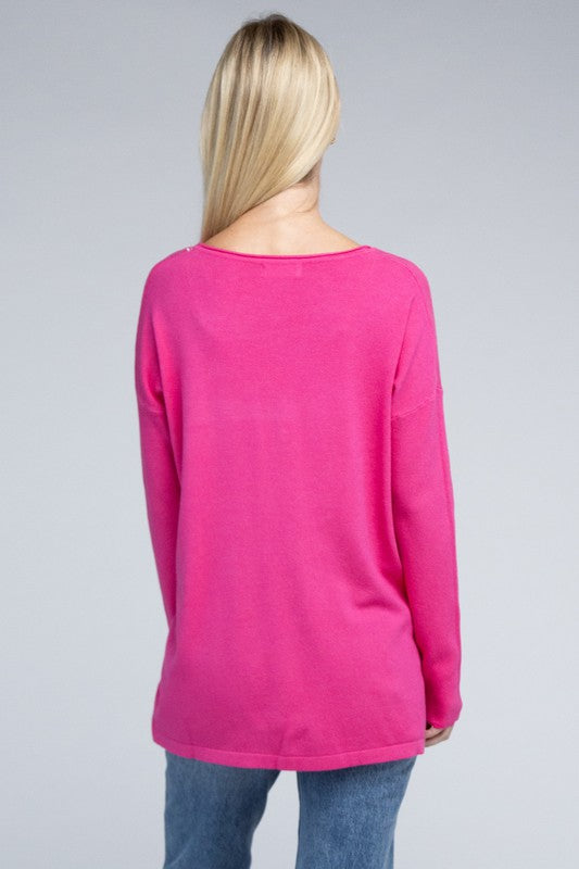 Viscose Front Pocket Sweater (5 Colors)