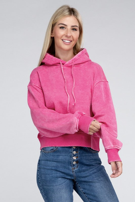 My Girl Acid Wash Fleece Hoodie