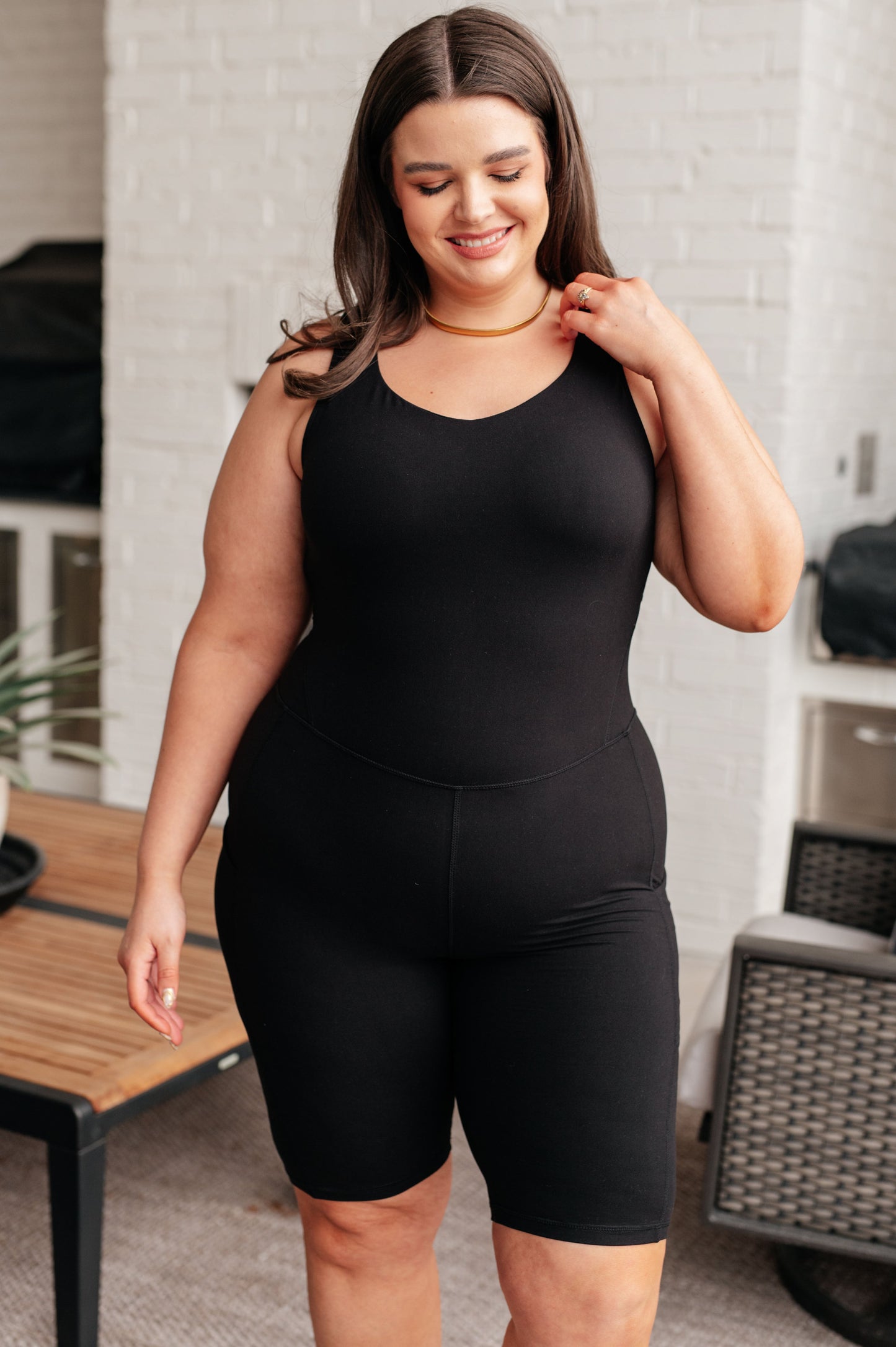 Sun Salutations Body Suit in Black