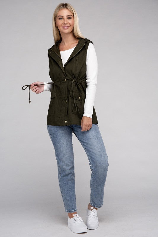 Military Hoodie Vest (3 Colors)