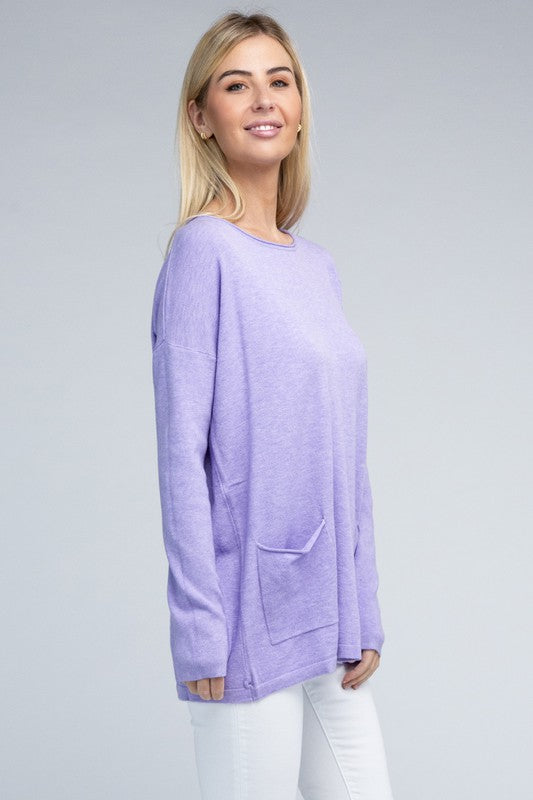 Viscose Front Pocket Sweater (5 Colors)